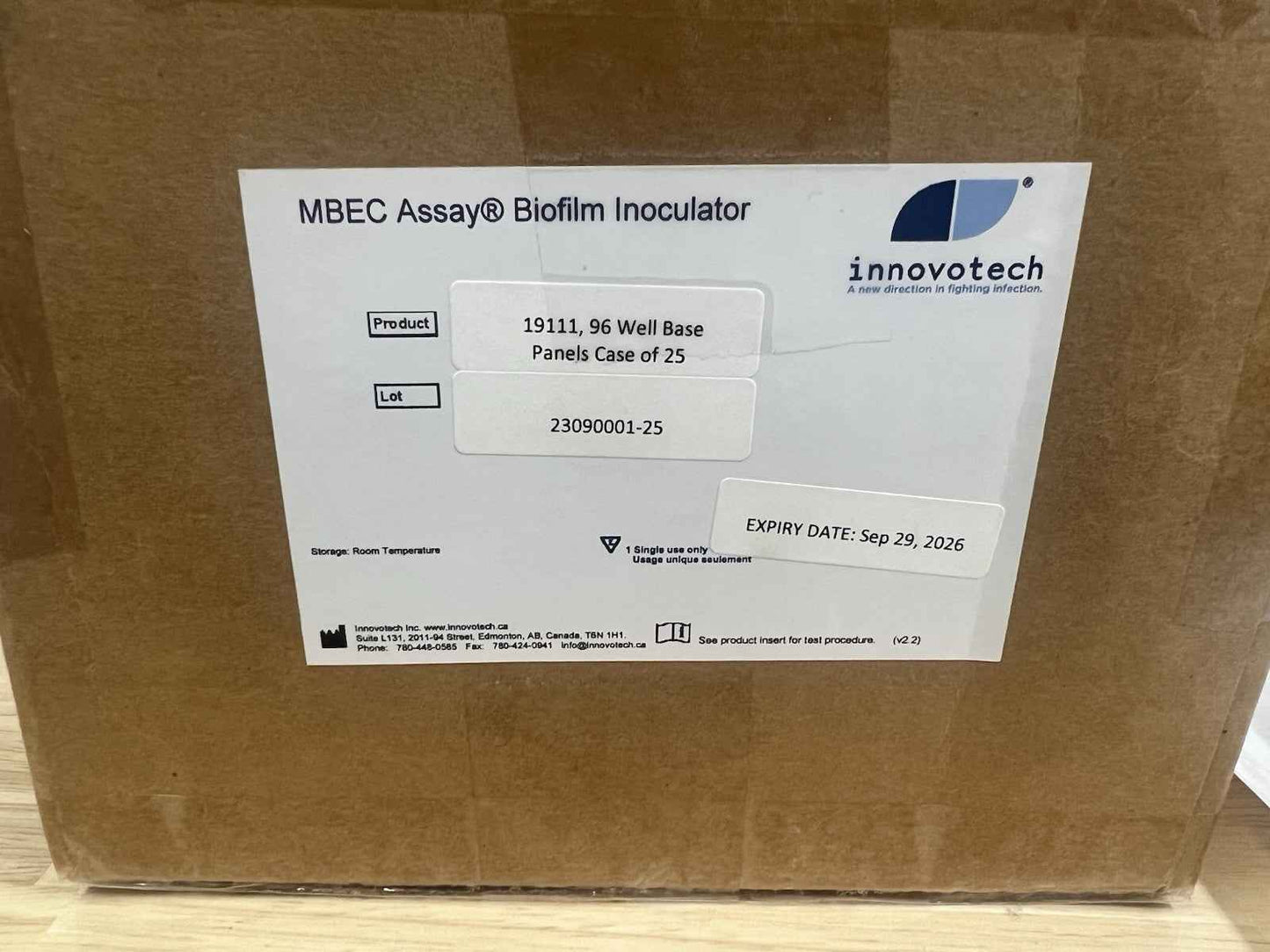 Innovotech™ MBEC Assay Biofilm Inoculator with 96 Well Base 19111, Lot Of 25.