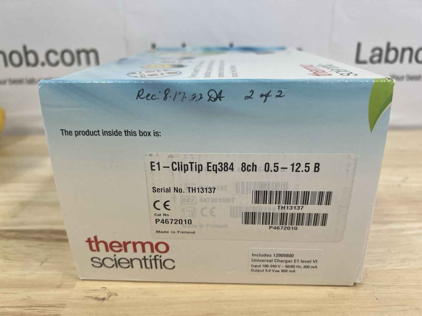 Thermo scientific E1-cliptip equalizer 384 8-ch 0.5-12.5ul pipette 4672010BT