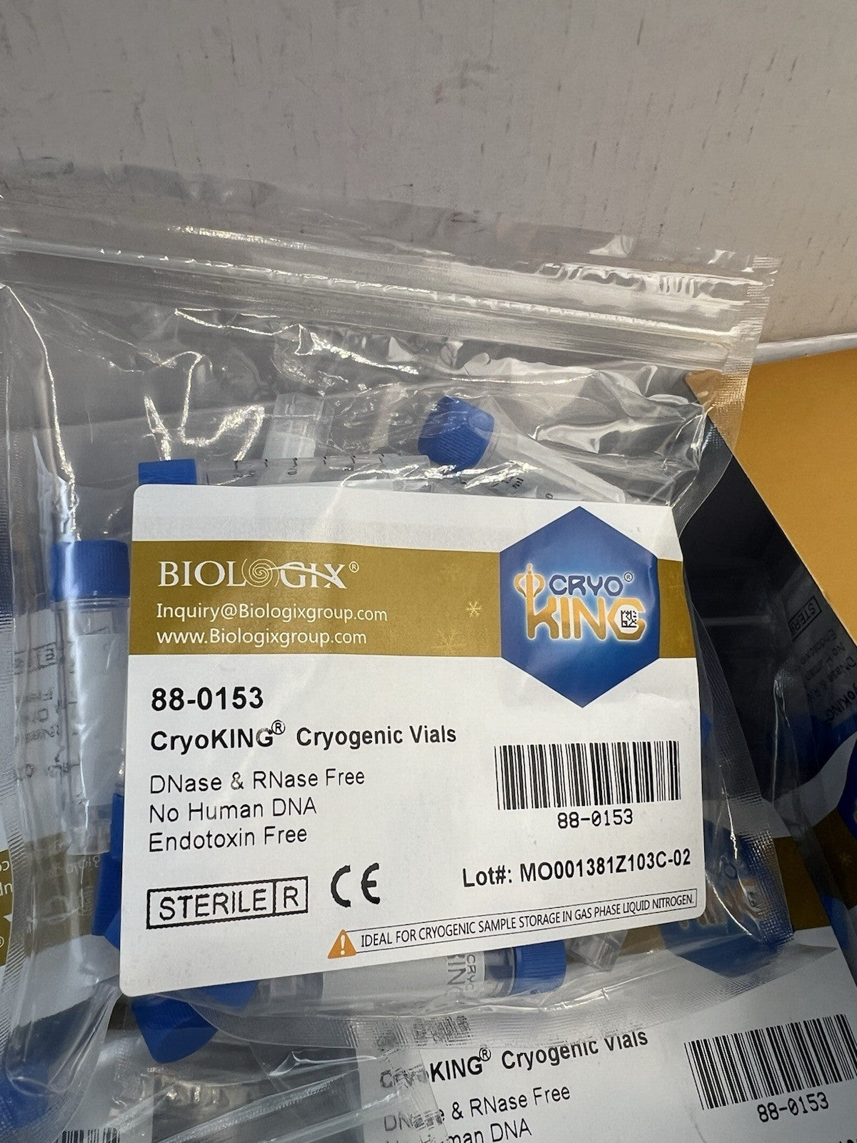 Cory King Cryogenic Vials 1.5ml 500 Pcs - Labnob