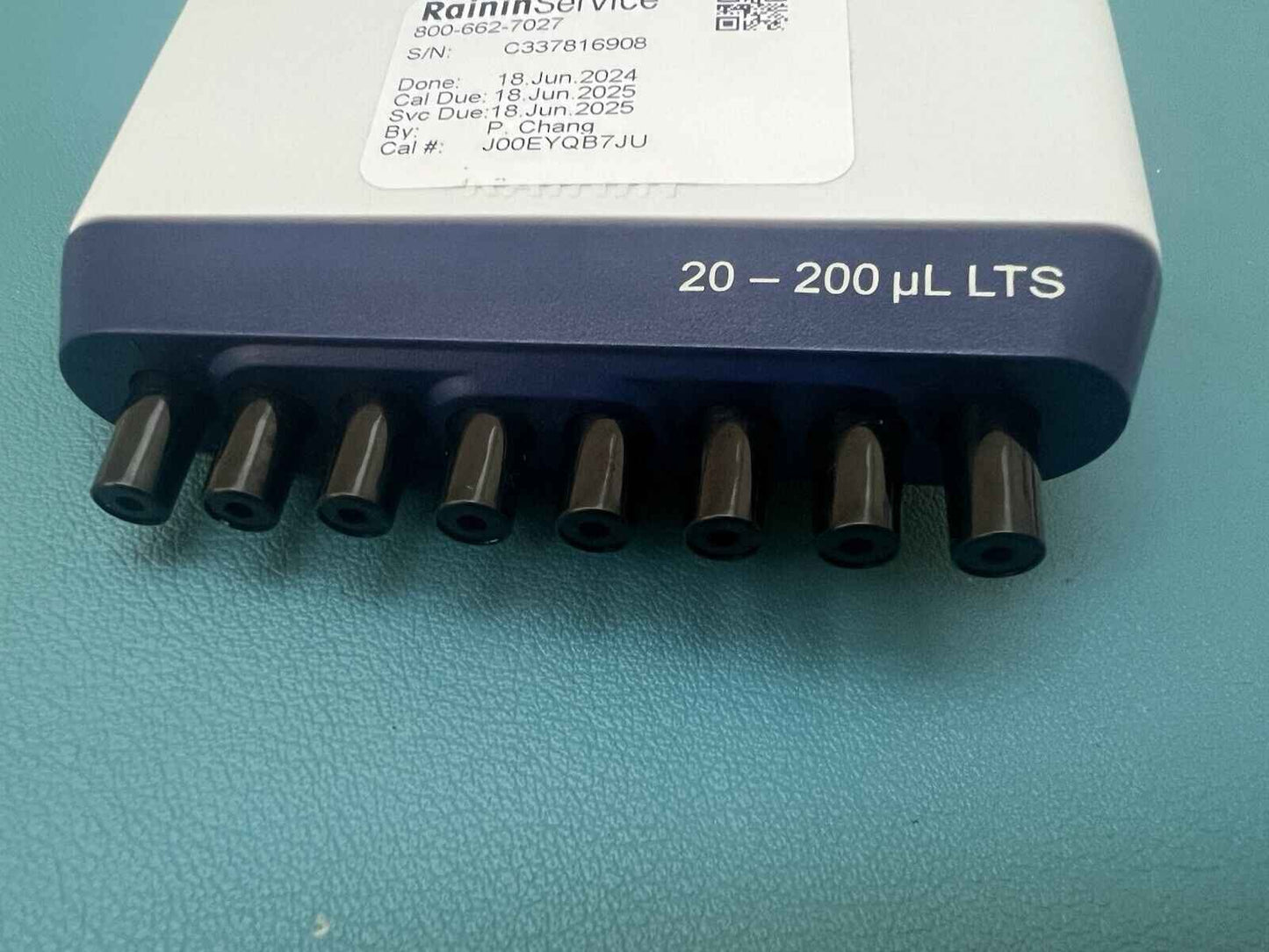 Rainin Pipet-Lite 8 channel L8-200XLS 20-200ul LTS Pipette - Labnob