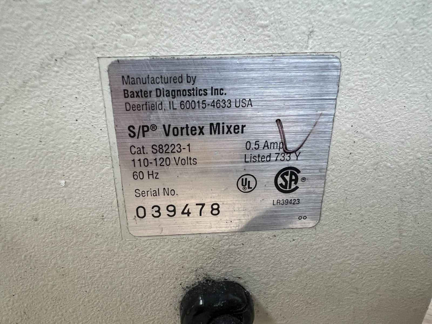 BAXTER Scientific S8223-1 S|P Vortex Mixer