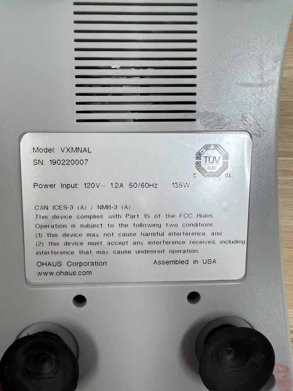 Ohaus Laboratory Analog Vortex Mixer