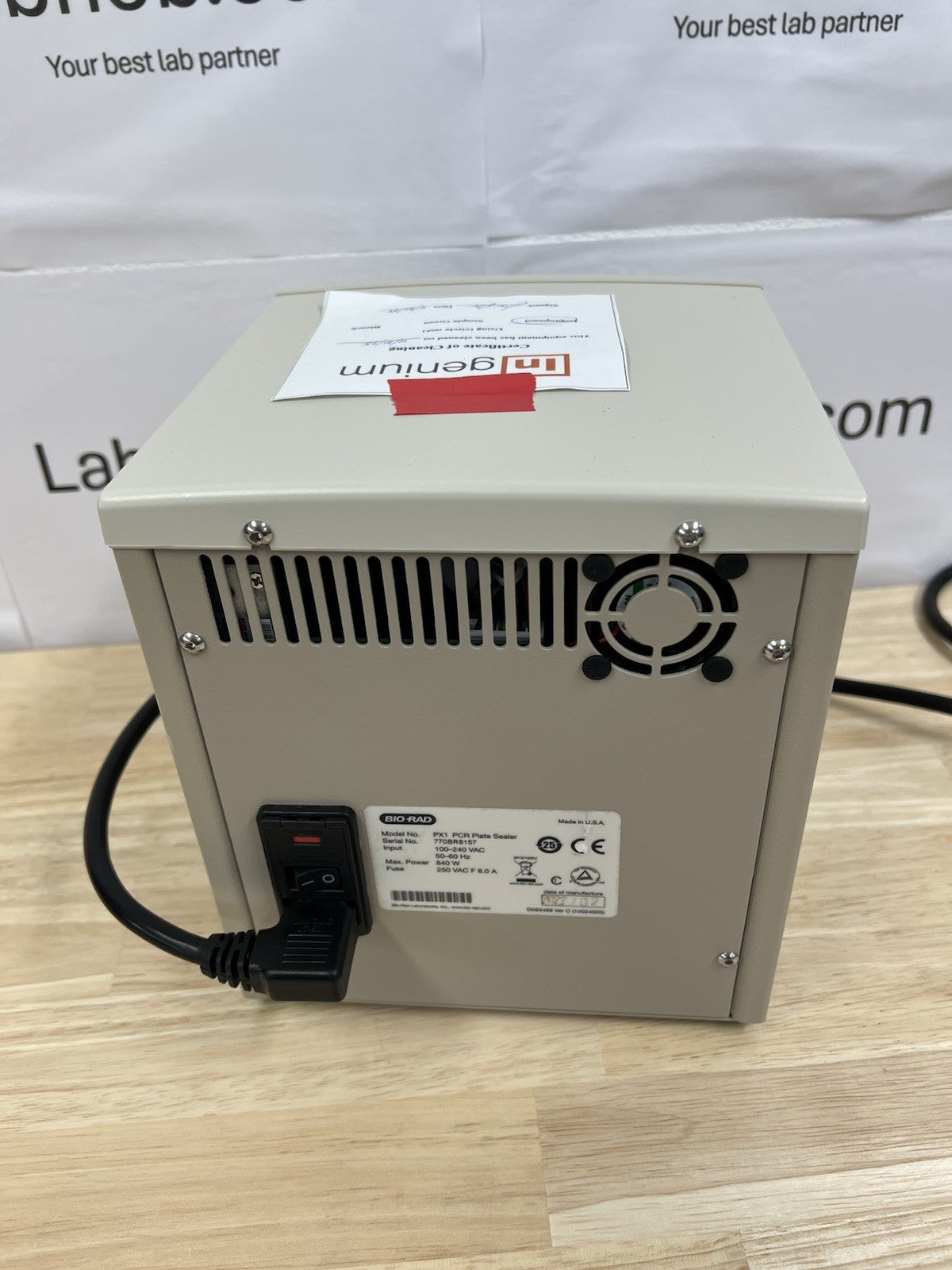 BioRad PX1 PCR Plate Sealer TESTED with Warranty 30days Manufactured 2022 Feb - Labnob