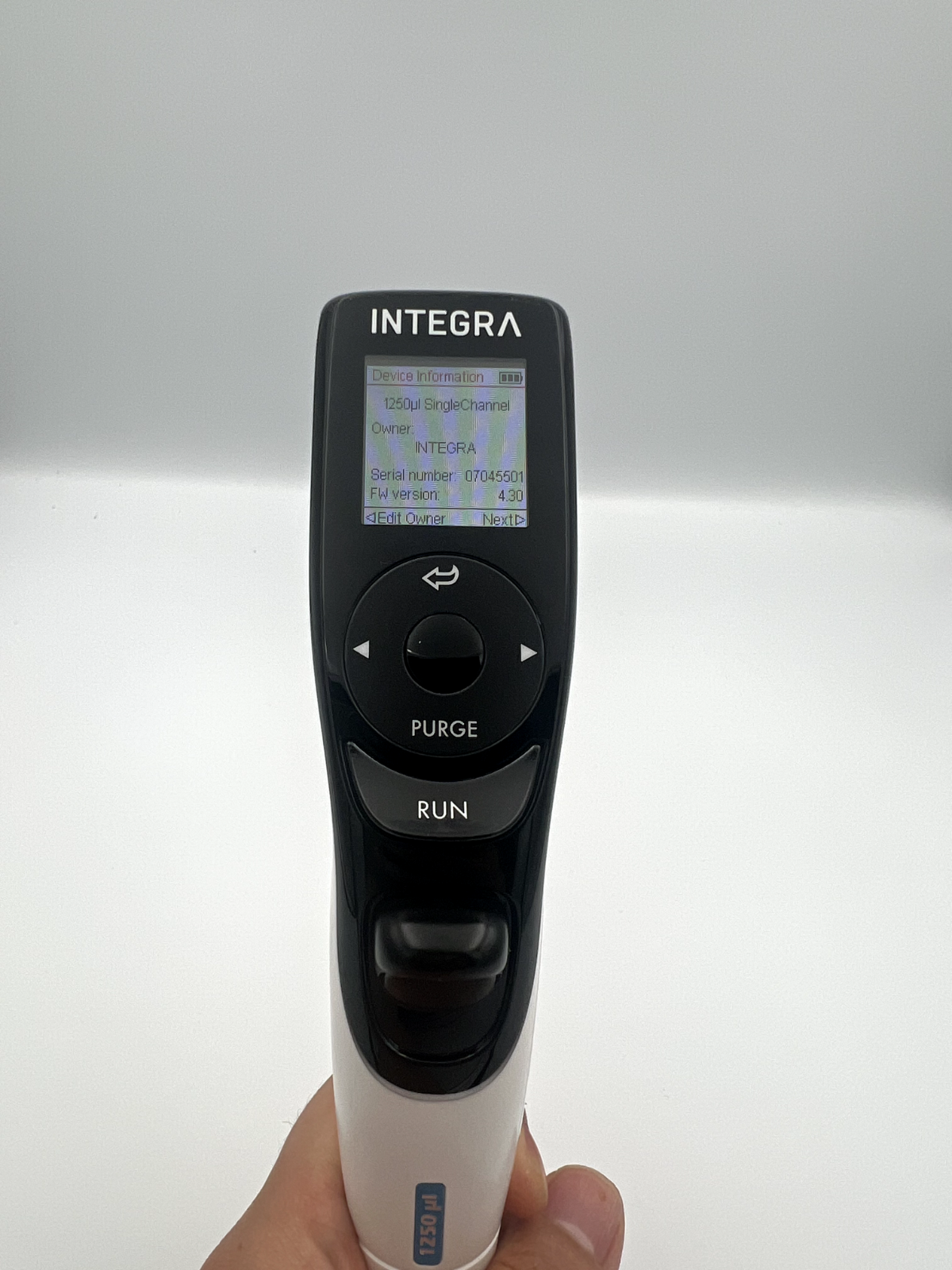 Integra VIAFLO Single Channel Electronic Pipette 1250uL 50uL-1250uL 4624 - Labnob