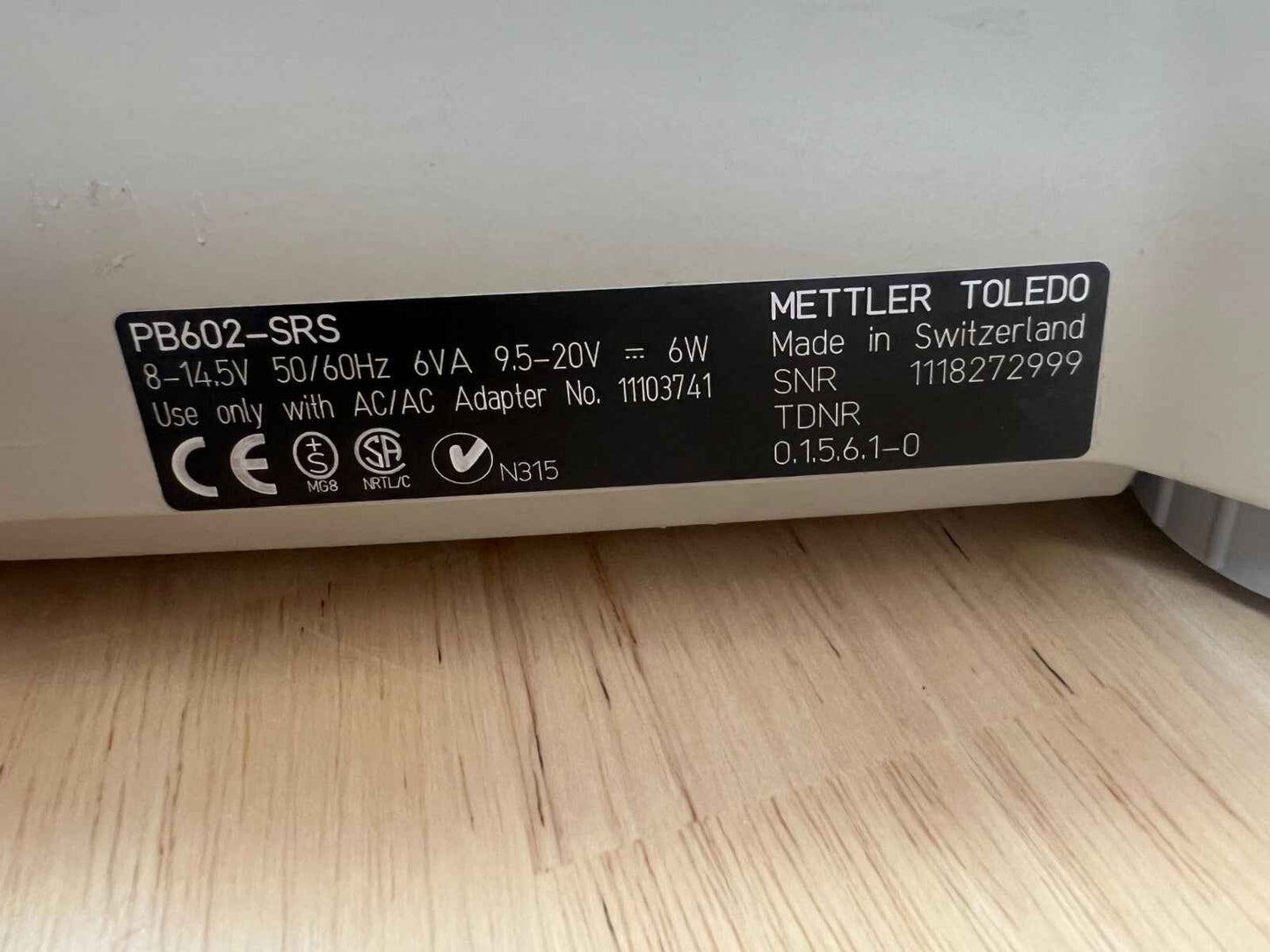 Mettler Toledo Balance PB602S 610g 0.01g FACT Tested
