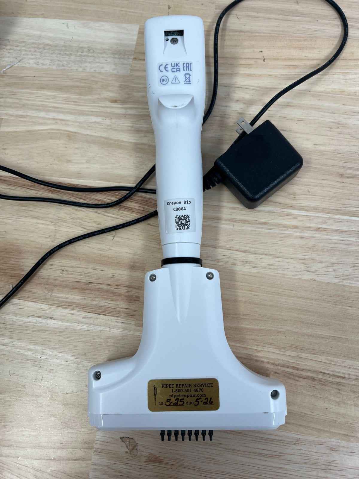 integra 8 Channel VOYAGER Adjustable Tip Spacing Pipette 4721, calibrated 2025