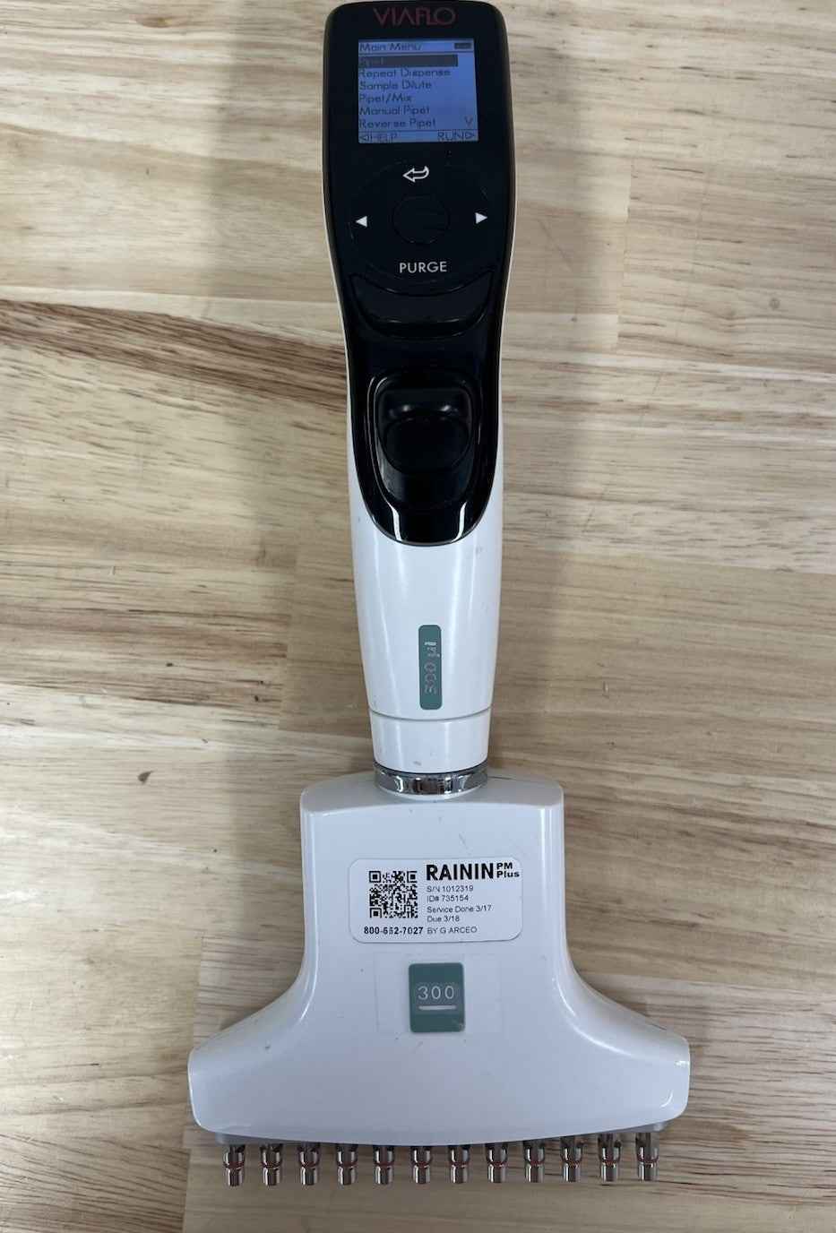 INTEGRA VIAFLO 12 Channel Electronic Pipette 300uL