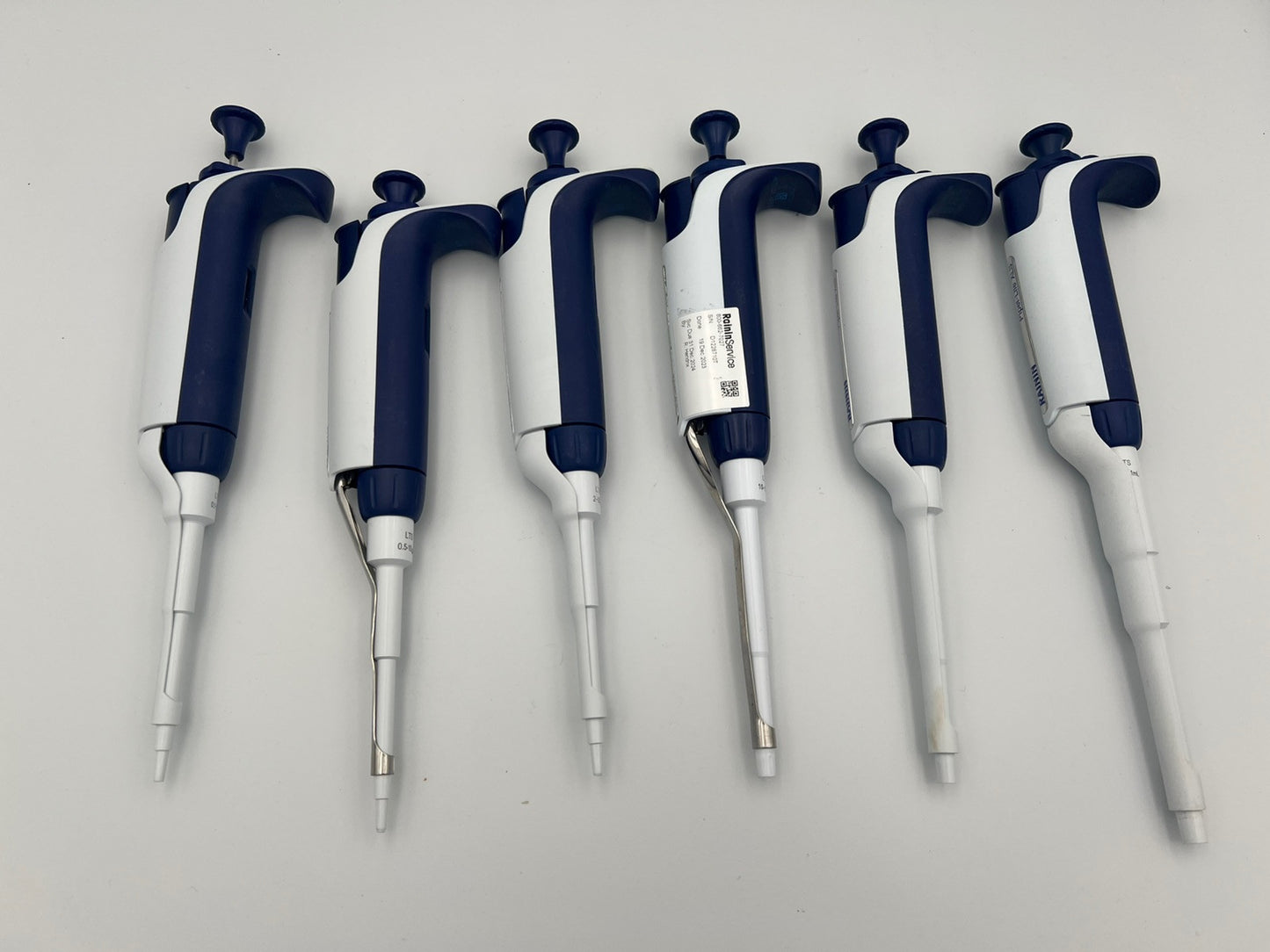 Set Of 6 Rainin Pipet-lite XLS LTS pipette P2 10 20 100 200 1000 full range - Labnob