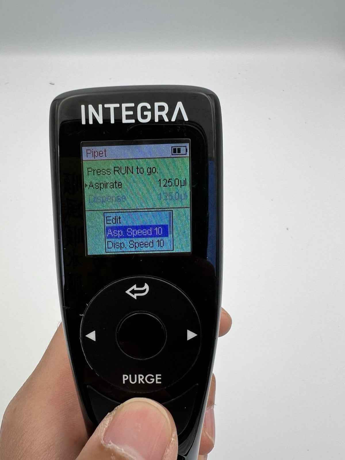Integra Viaflo 125uL Single Channel Electronic Pipette 5-125uL calibrated #4012 - Labnob