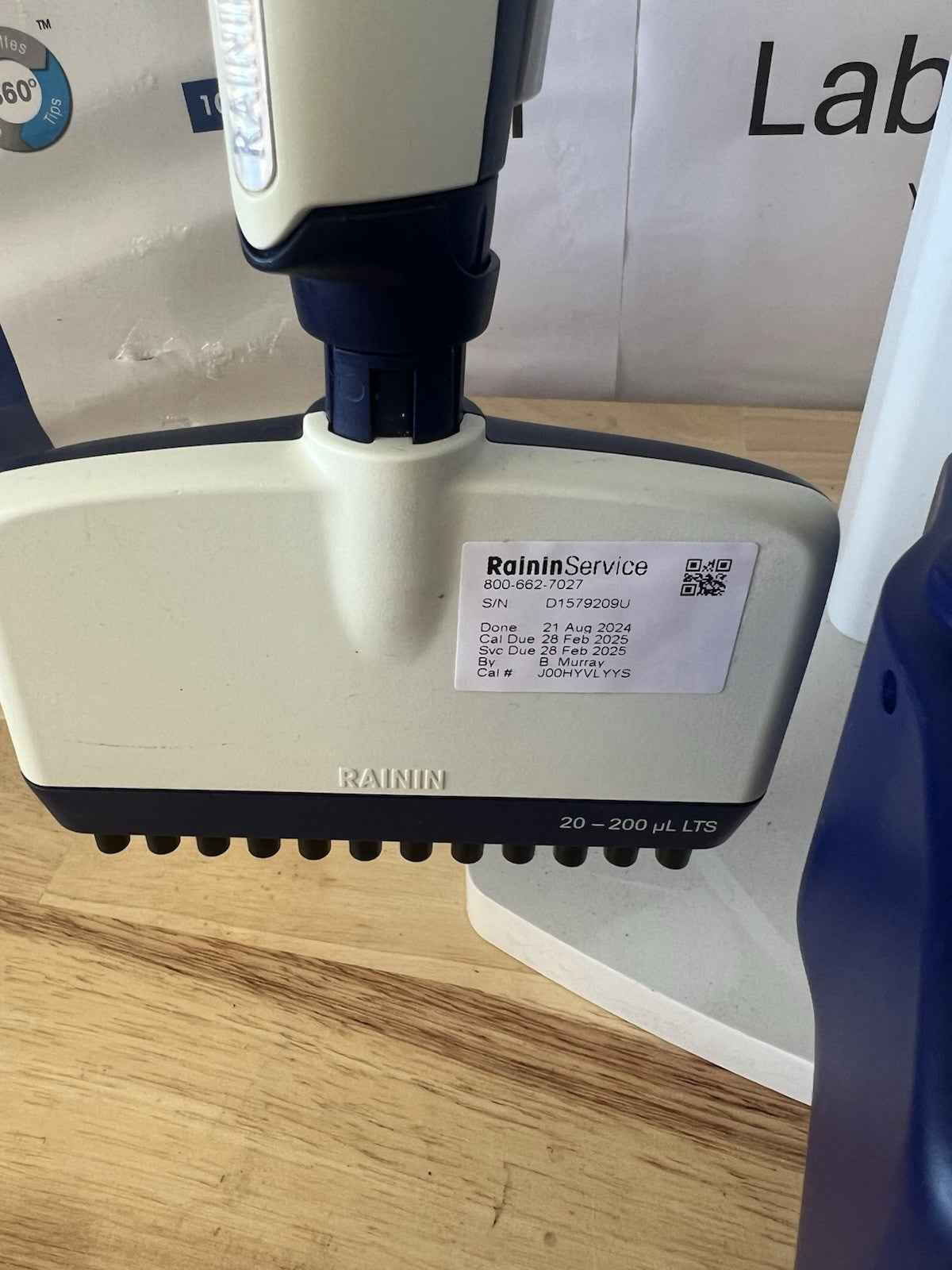 Set Of 4 RAININ E4 XLS LTS pipettes Full Range Calibrated 2024