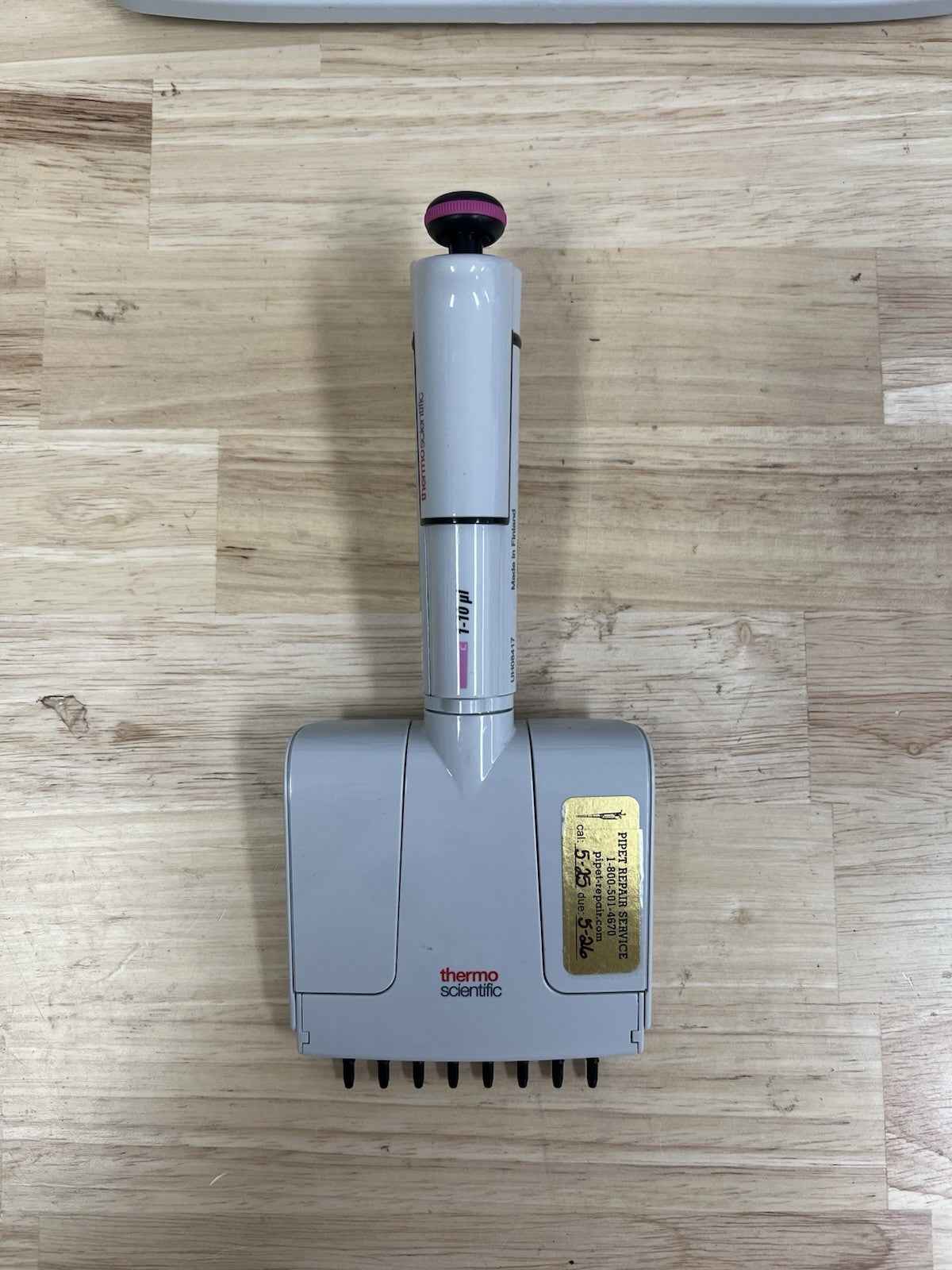 Thermo pipet F1 -ClipTip finnpipette multichannel Pipette 1-10 ul 8 channel