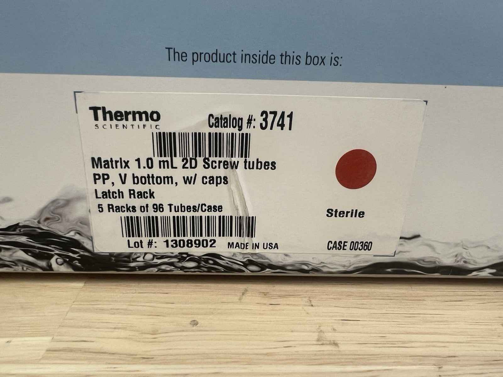 Thermo Matrix 3741 1.0 mL 2D SCREW Tubes pp V-Bottom