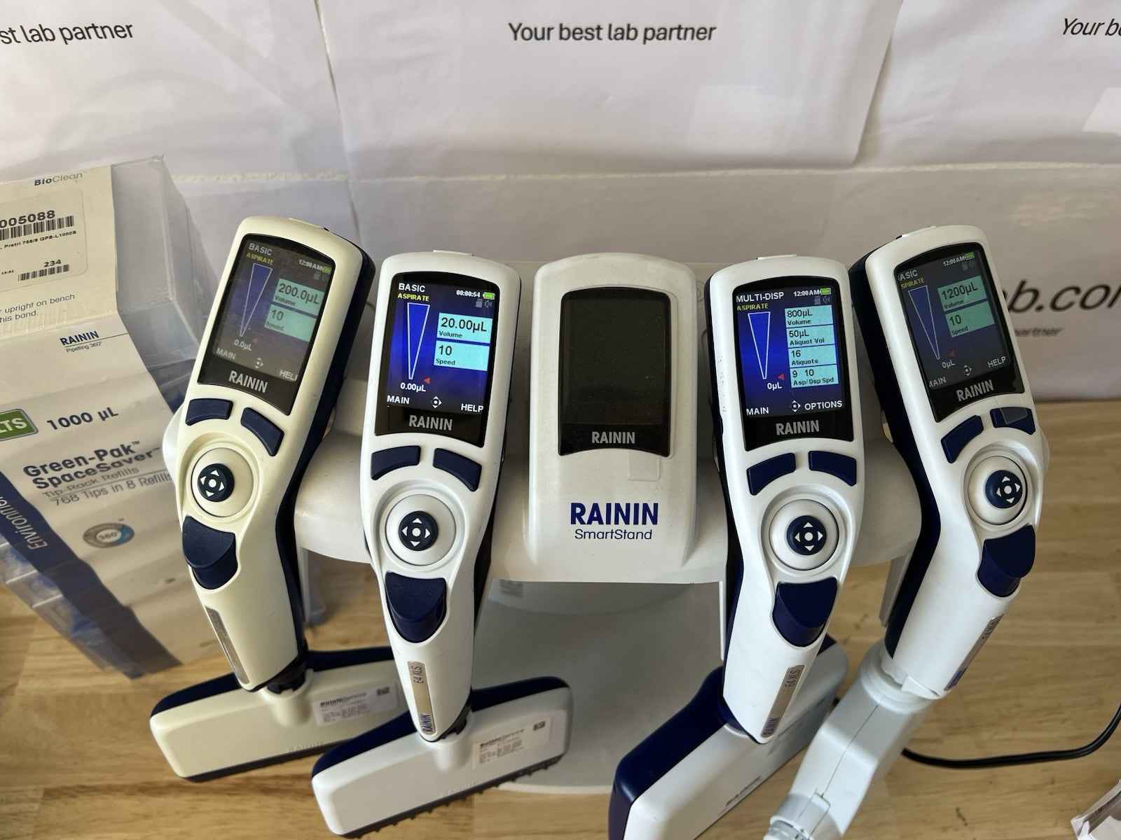Set Of 4 RAININ E4 XLS LTS pipettes Full Range Calibrated 2024