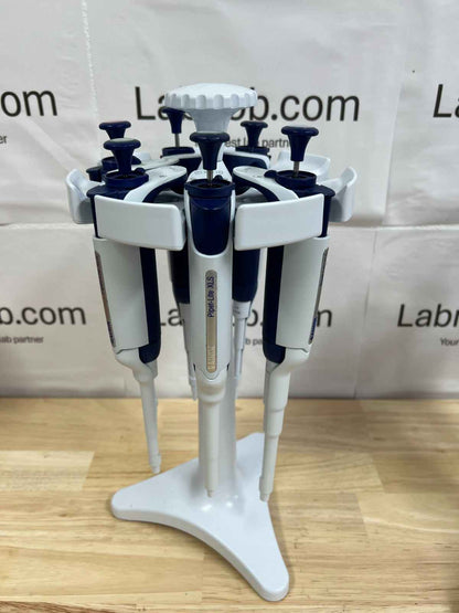 Rainin Pipet-Lite XLS + LTS P2 10 20 100 200 1000 set of 6, w stand, full range
