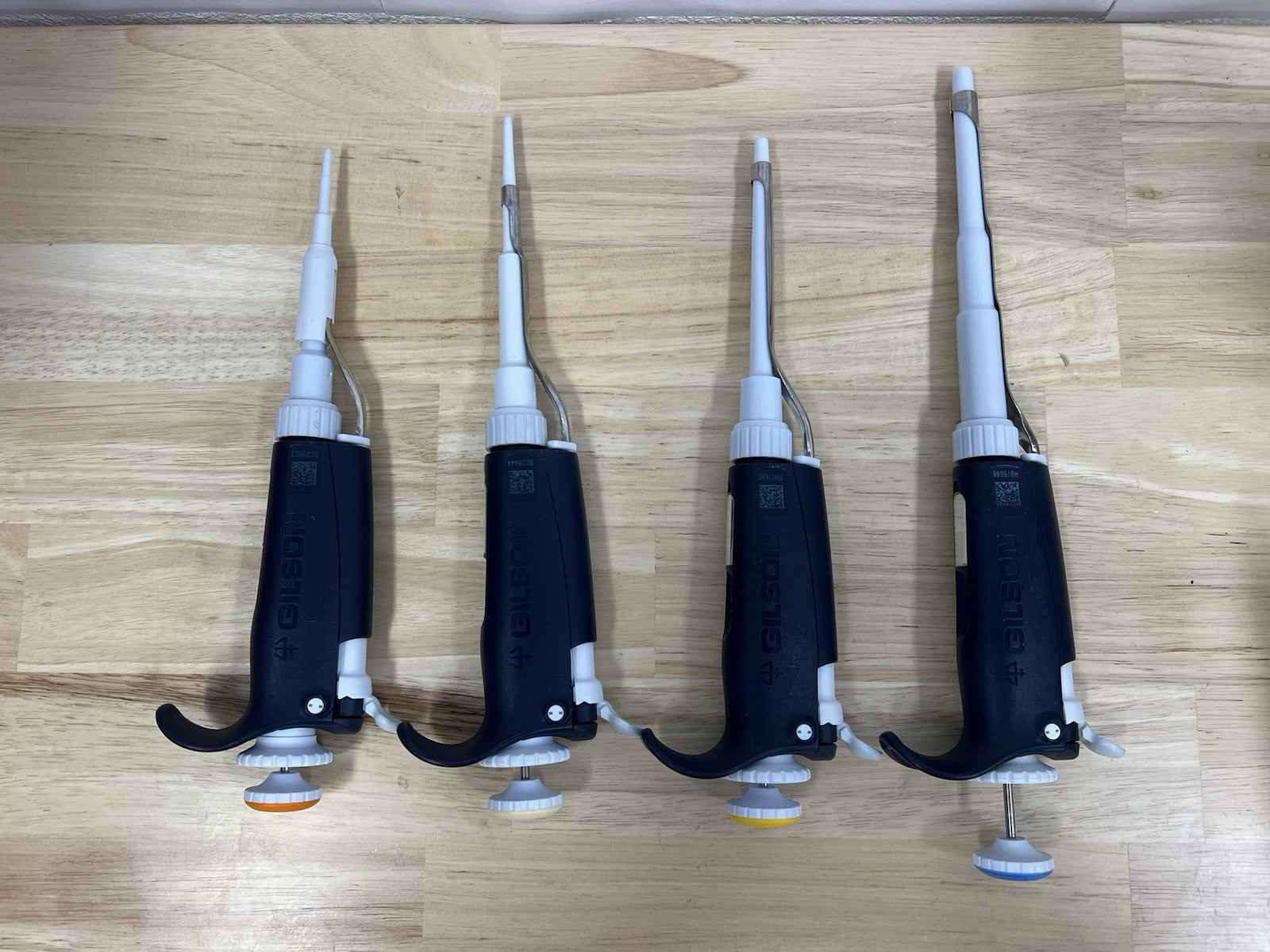 Gilson Pipetman L Pipettes P1000, 200, 20 & 2 uL: Calibrated, New Seal