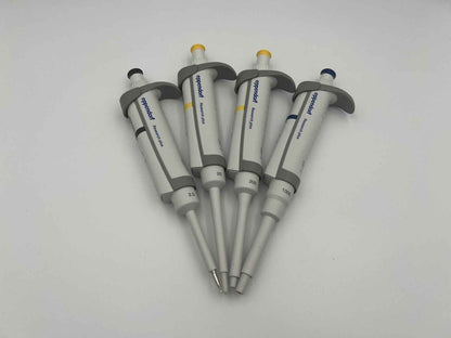 Eppendorf Research Plus Pipettes Set of 4 (0.1 to 1000ul P2.5, 20, 200, 1000) - Labnob