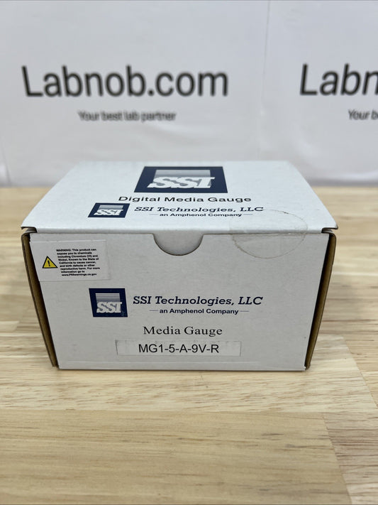 SSI MG1-5-A-9V-R Digital Media Pressure Gauge, 5 PSI MG1-9V - Labnob