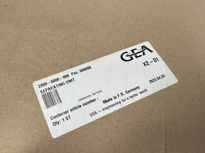 GEA Pharma separator kytero 500 separating unit 2399-6000-000 - Labnob