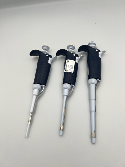Set of 3 Gilson pipetman L pipettes P20L 200L 1000L New Style - Labnob