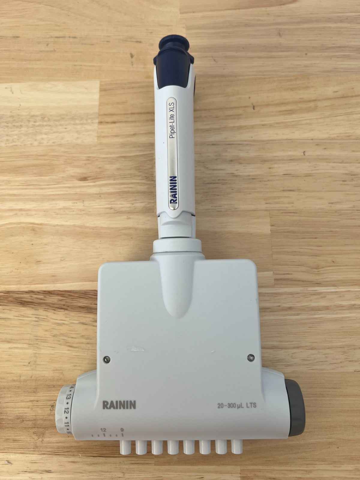 Rainin PIPET-LITE XLS+ LTS 8 channel 300ul spacer adjustable LA8-300XLS
