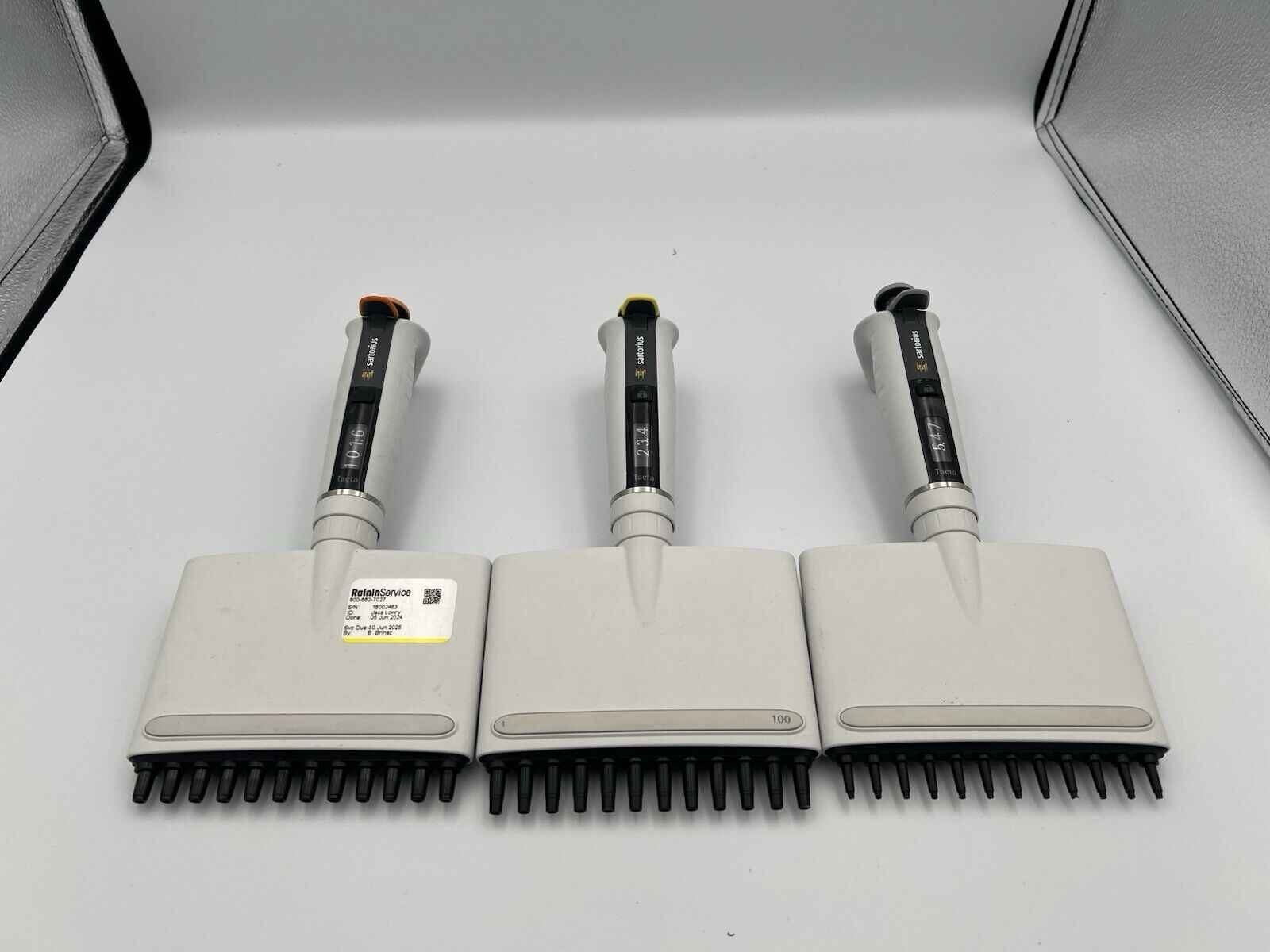 Set Of 3 Sartorius/Biohit Tacta 12 Channel Pipettes P 10 100 300 - Labnob