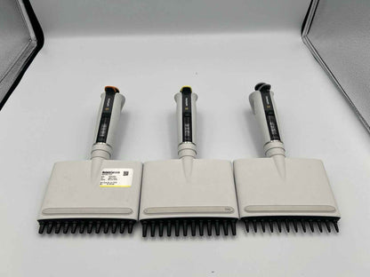 Set Of 3 Sartorius/Biohit Tacta 12 Channel Pipettes P 10 100 300 - Labnob