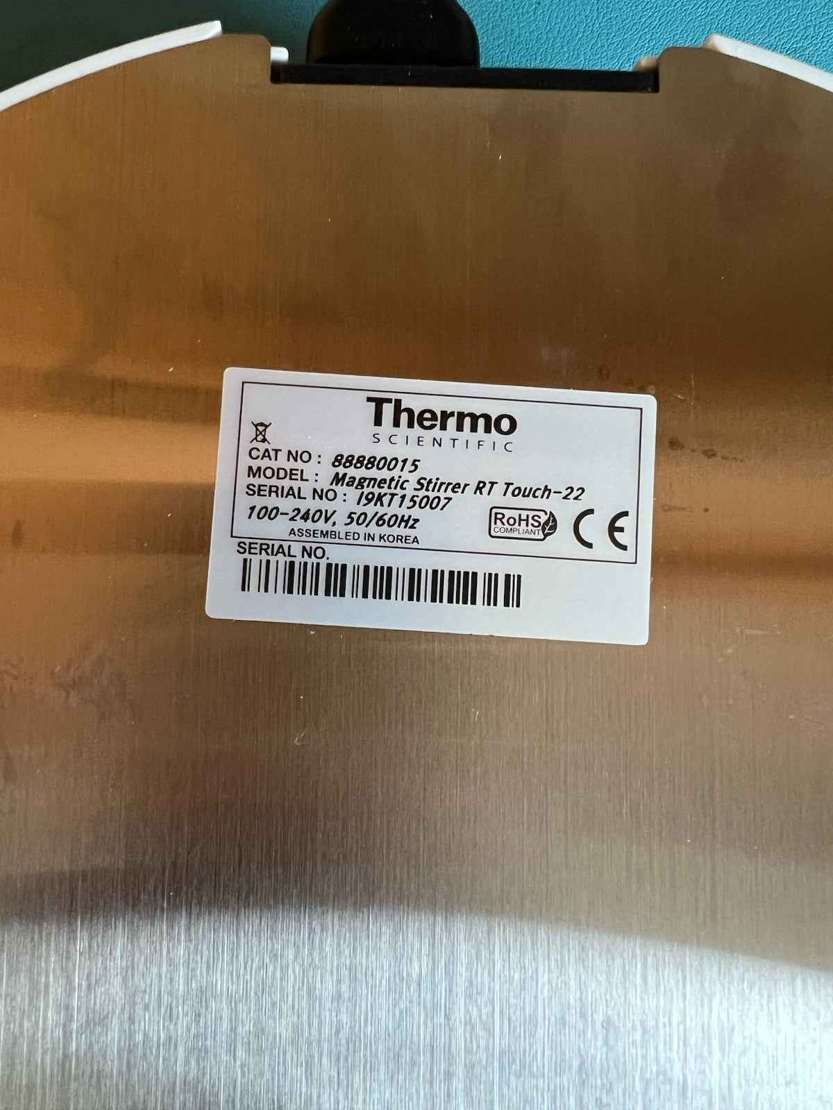 Thermo fisher 88880015 Magnetic Stirrer RT Touch-22 - Labnob