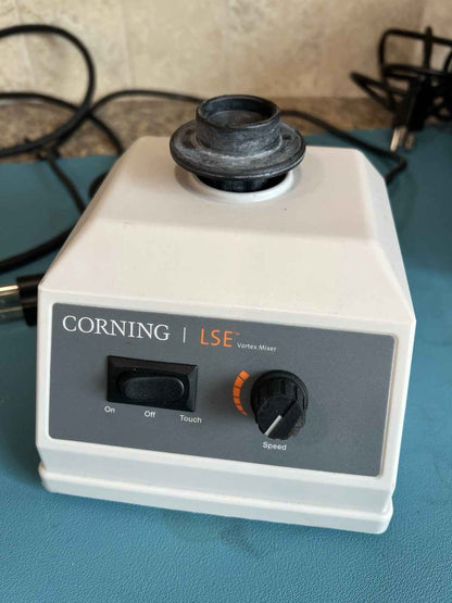 Corning LSE Vortex Mixer Tube Vortexer w/ Standard Tube Head, Tested Working - Labnob