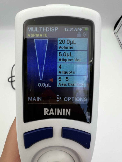 RAININ E4 XLS Electronic 8-Channel Pipette w/ 8x 20-200uL LTS - Labnob
