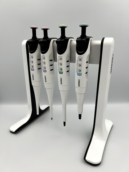 Integra EVOLVE Pipettes Set of 4 with Stand – Tested P2-20-200-1000 - Labnob