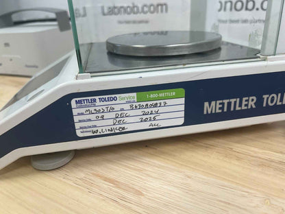 Mettler Toledo Precision Balance/scale ML303T/00 CALI EXPIRE Dec 2025 320g 1mg