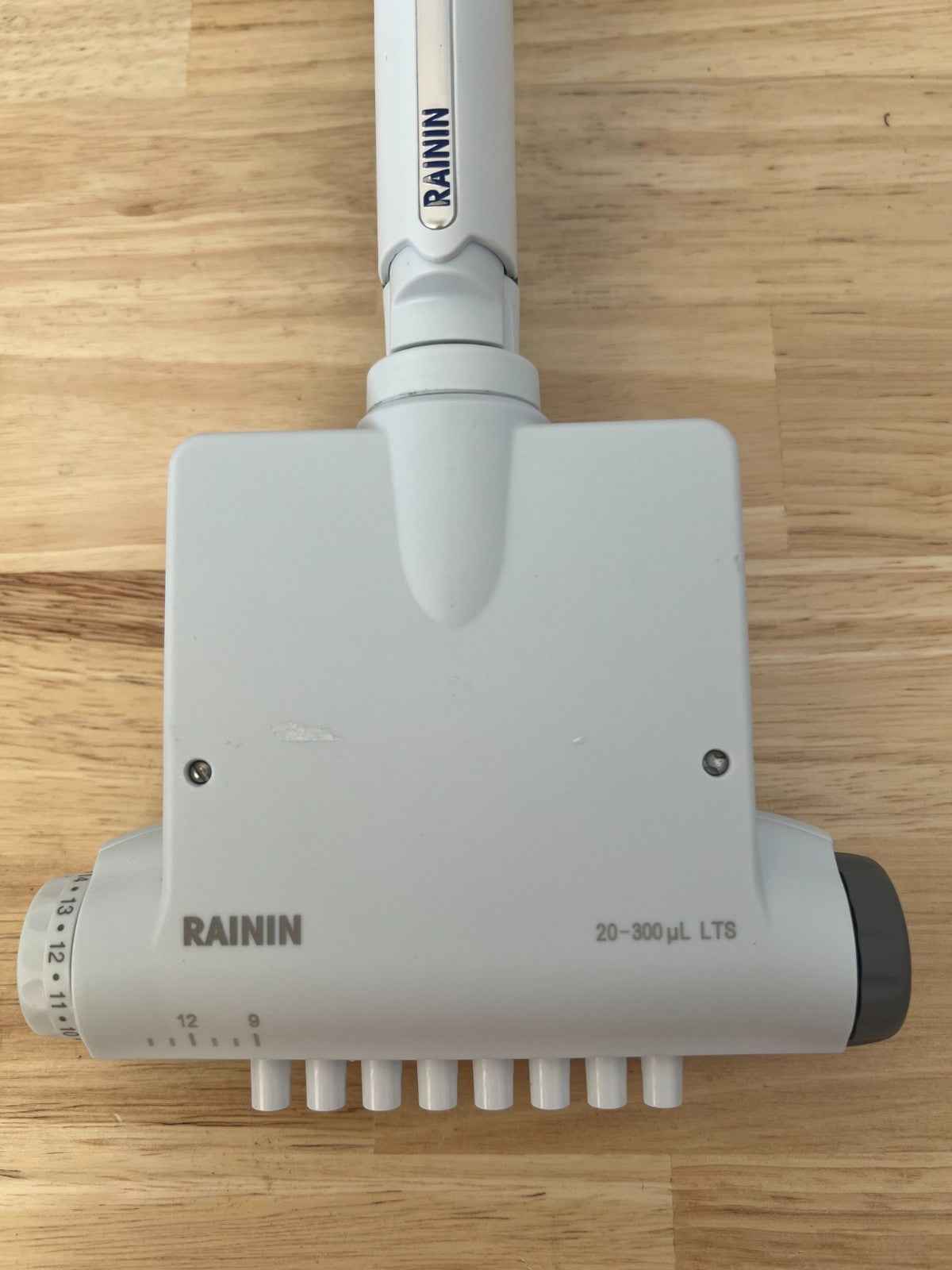 Rainin PIPET-LITE XLS+ LTS 8 channel 300ul spacer adjustable LA8-300XLS