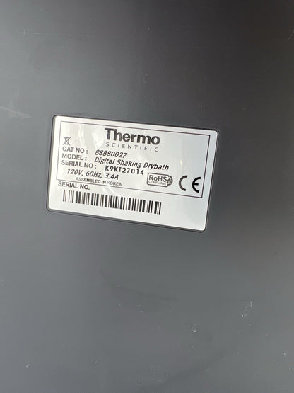 Thermo Scientific Digital Shaking Dry Bath Model No. 88880027 Tested - Labnob