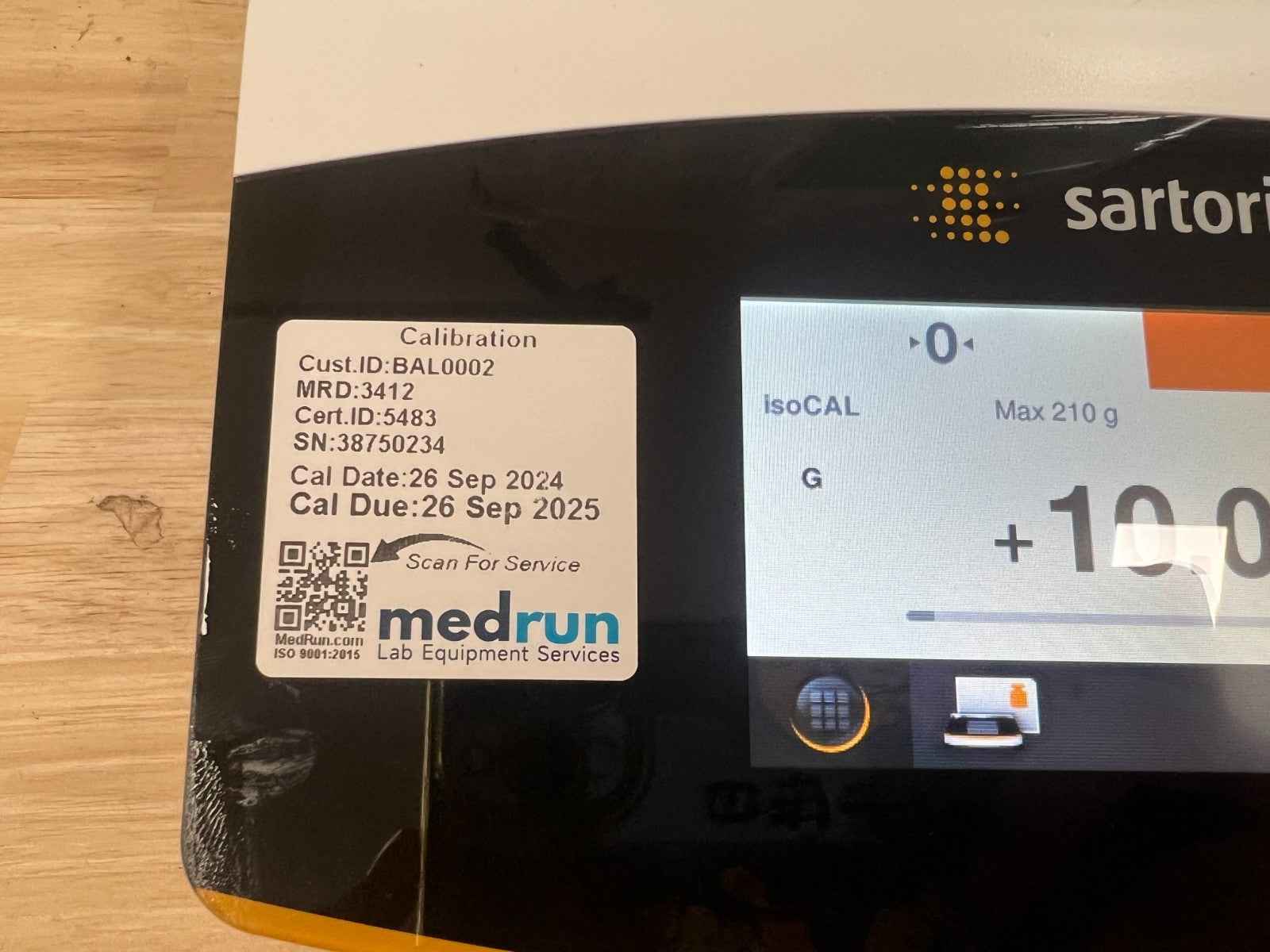 Sartorius Secura 213-1S Analytical Balance 210 g X 0.001 g Internal Cal