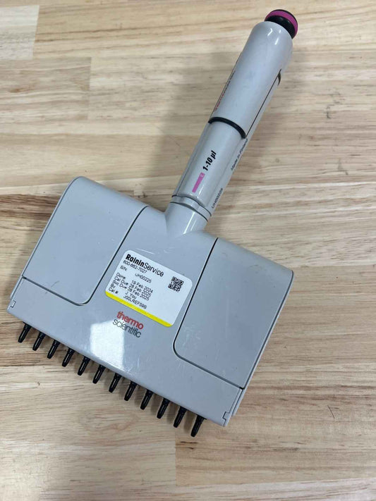 Thermo Scientific F1-ClipTip 12 channel Multichannel Pipette 1.0 to 10 ul