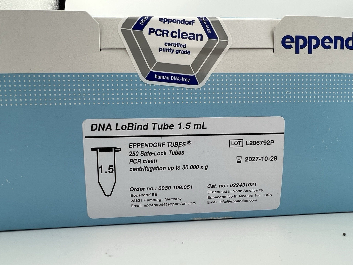Eppendorf Cat No 022431021 DNA LoBind Tube 1.5mL PCR clean - Labnob