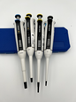 Set Of 4 Sartorius tacta Pipettes P10 20 200 1000 Calibrated tested - Labnob
