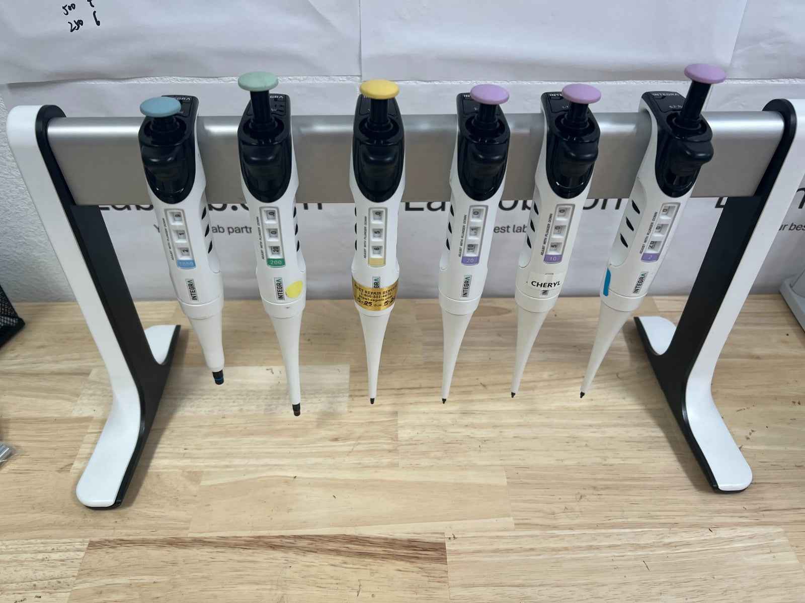 set of 6 INTEGRA EVOLVE Manual Pipette P2 10 20 100 200 10000
