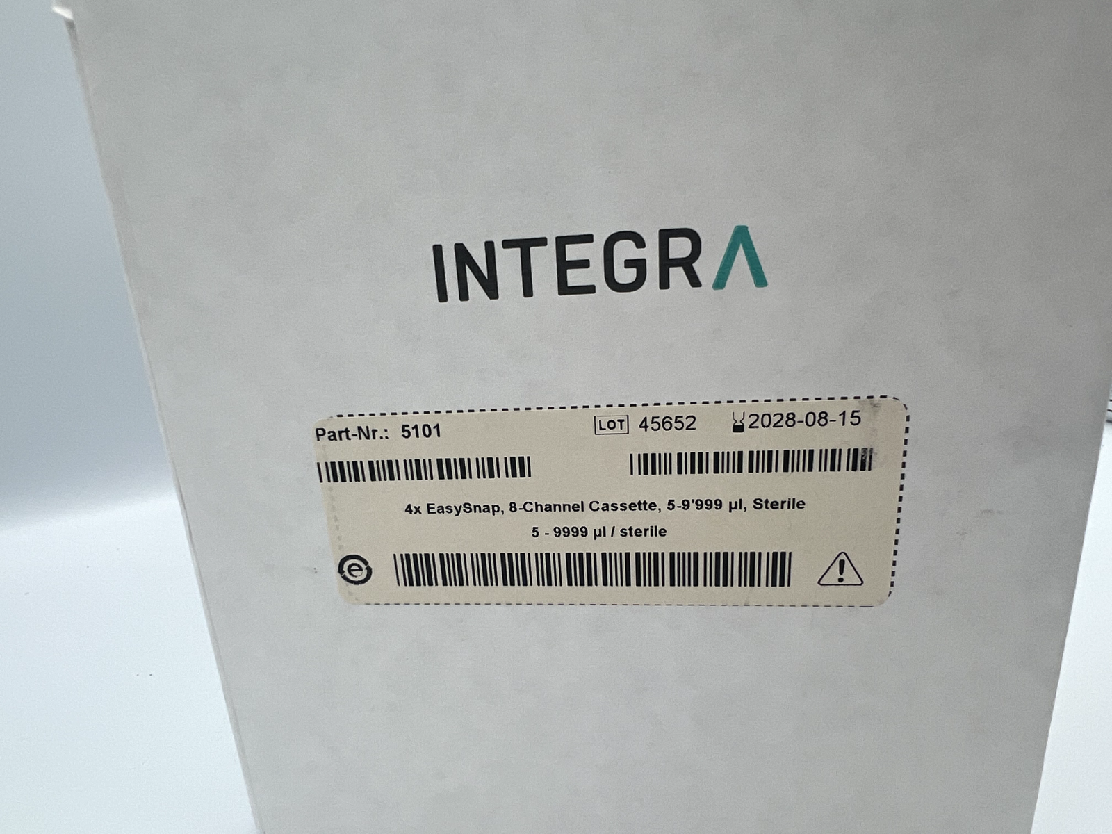 Intrega EasySnap Dispensing Cassette, 5-9'999 µl 4 Dispensing 8 channel 5101 - Labnob