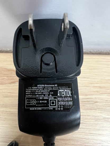 power adapter for integra VIAFLO/Voyager pipettes 6v 0.5a - Labnob