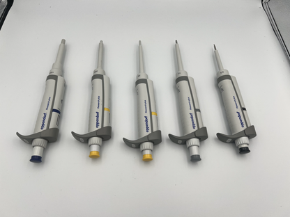 Eppendorf Research Plus Pipette set of 5 P1000, 200, 20, 10 & 2.5 - Labnob