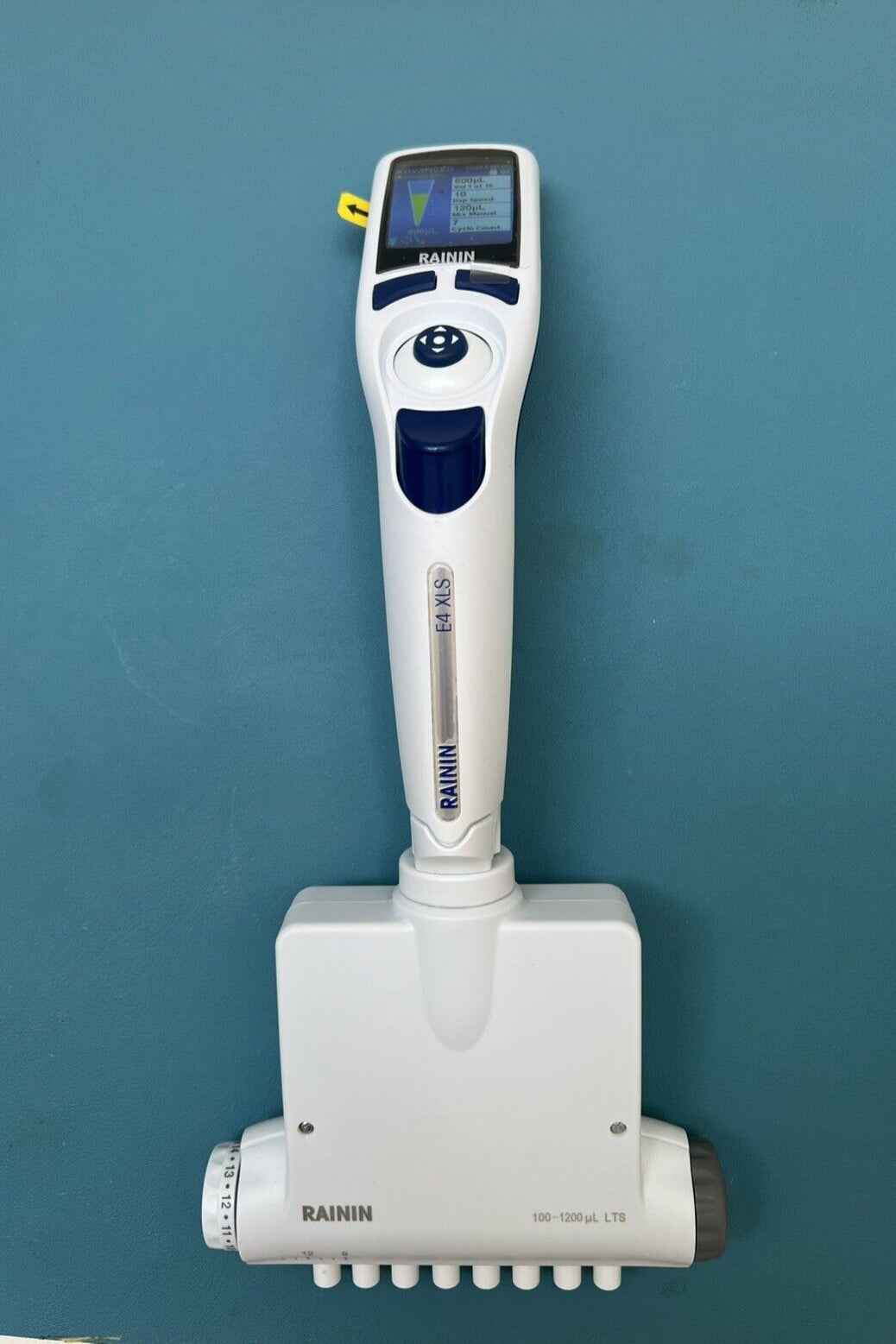 Rainin  E4 Adjustable Spacer EA8-1200XLS 8 channel Electrical pipette 100-1200ul - Labnob