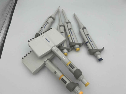 Set of 6 Eppendorf Research Plus Pipette | 4* Single, 2* 12 Channel - Labnob