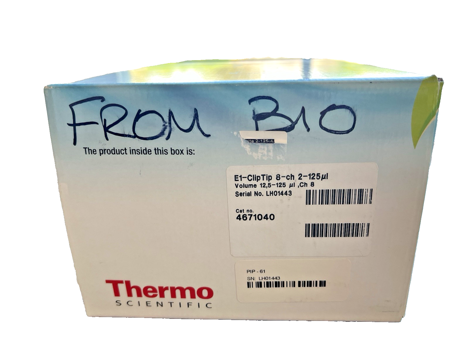 ThermoFisher Scientific 4671040 E1-ClipTip 8-Channel Pipette 2-125uL - Labnob