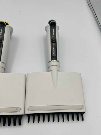 Set Of 3 Sartorius/Biohit Tacta 12 Channel Pipettes P 10 100 300 - Labnob