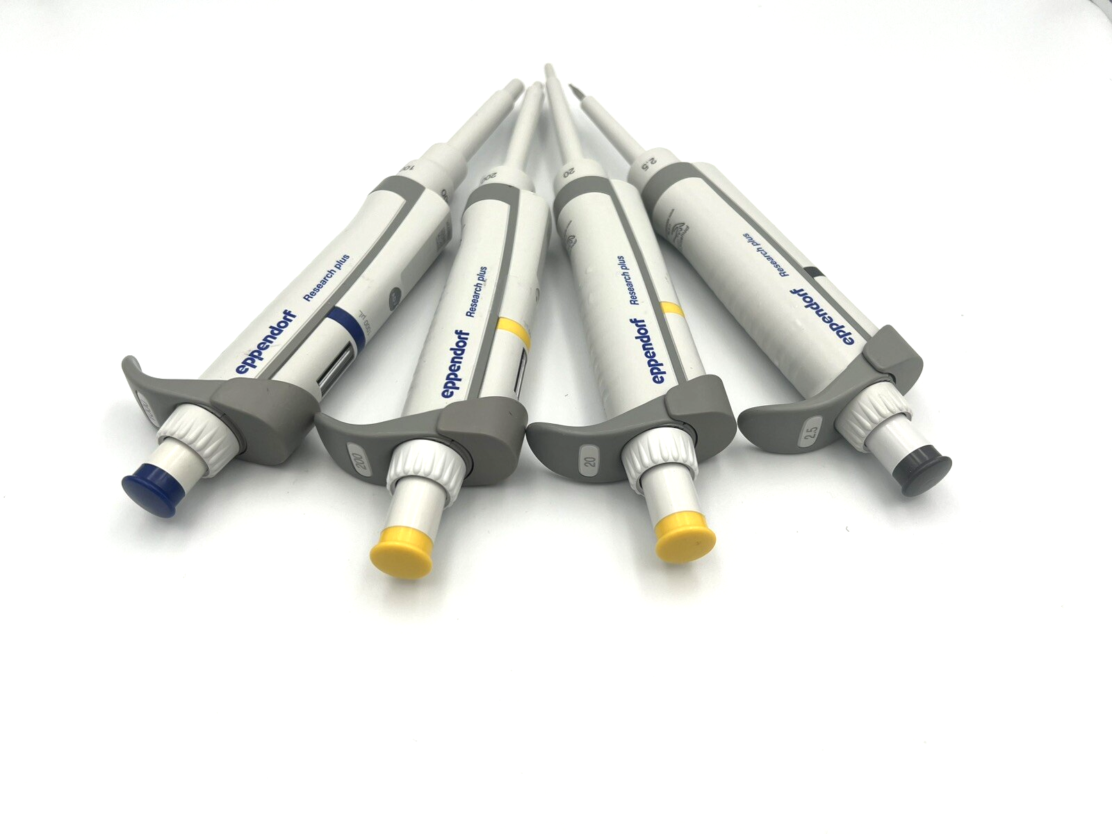 Eppendorf Research Plus Pipette set 1000, 200, 20 & 2.5: Calibrated, New Seal - Labnob