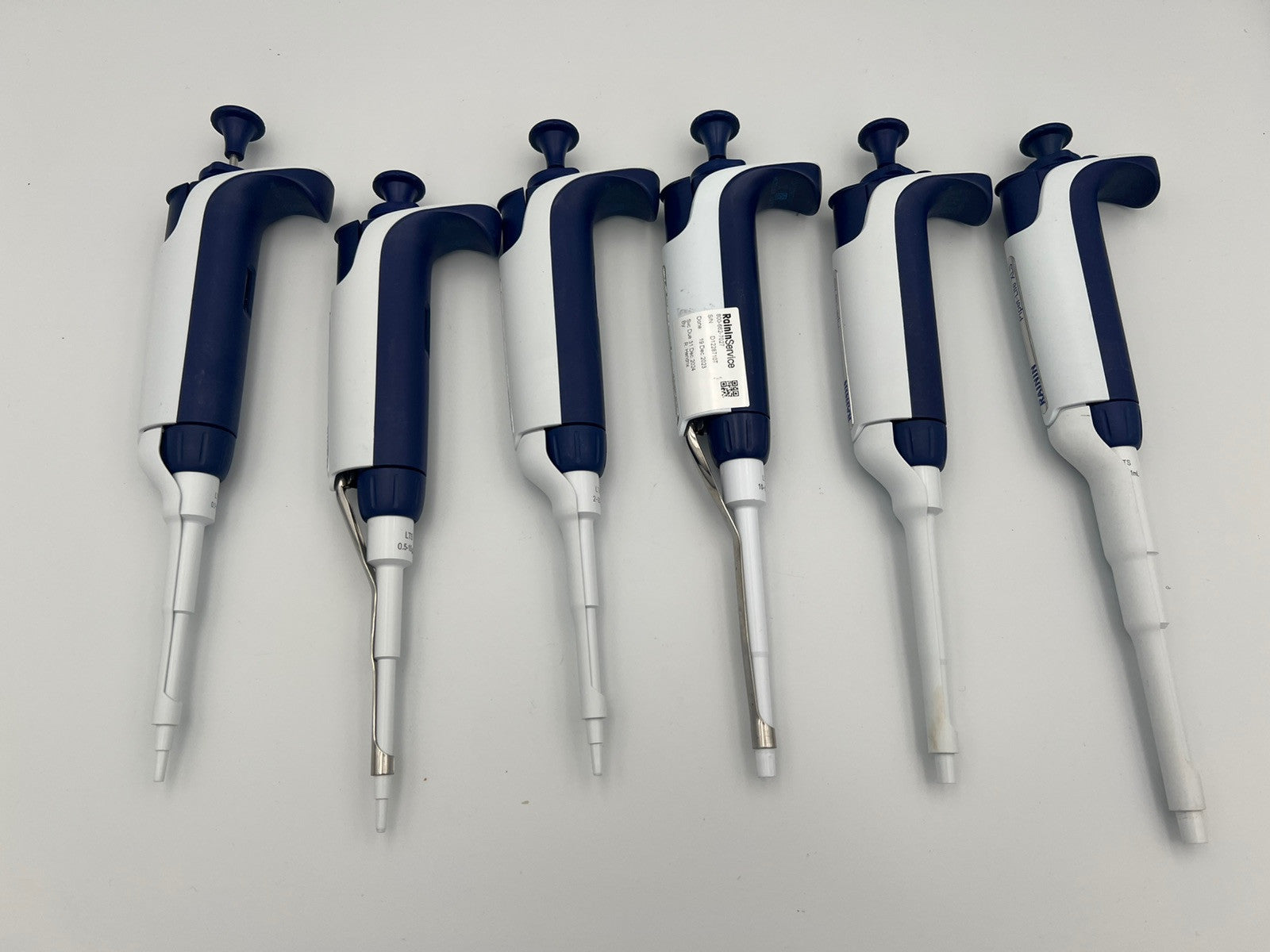 Set Of 6 Rainin Pipet-lite XLS LTS pipette P2 10 20 100 200 1000 full range - Labnob
